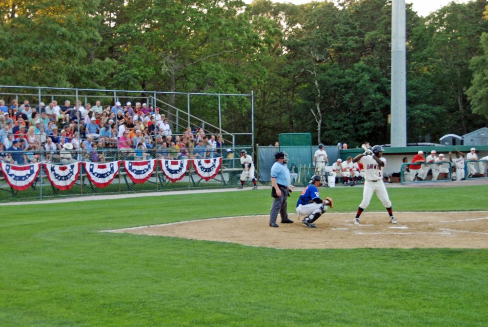 Harwich Mariners, batter hitting a ball during game