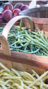 Fresh beans at the Farmers Market